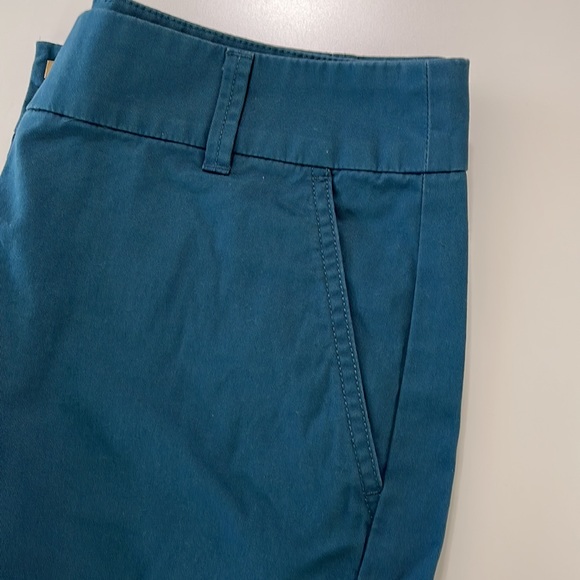 Loft 6” Teal Cotton Shorts Size 6 - Picture 9 of 10